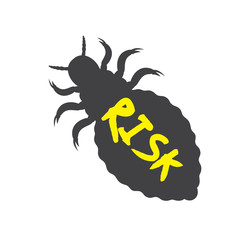 Creepy Lice Insect Shape