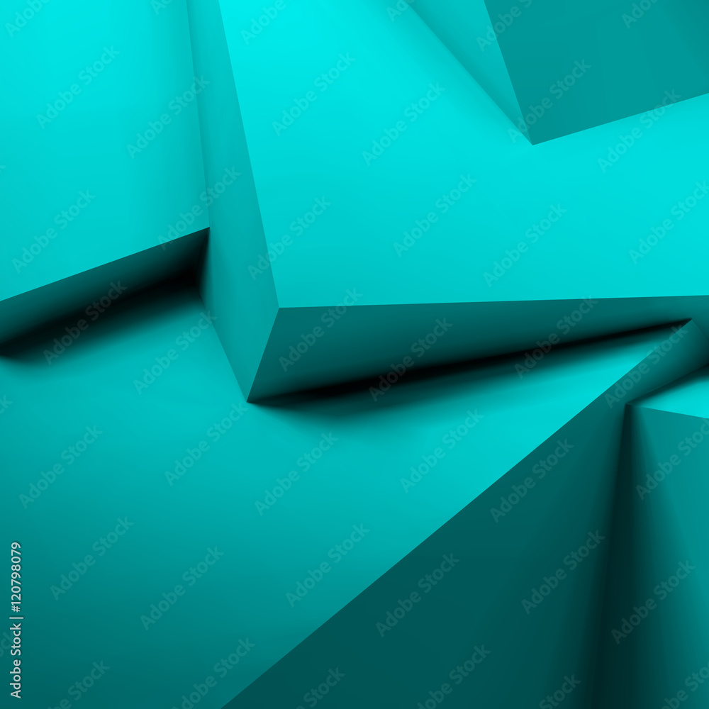 Aufkleber Abstract geometric background with overlapping cubes