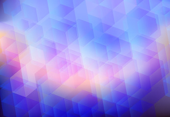 Naklejka na ściany i meble abstract hexagon background blue