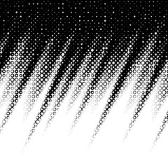 Background with gradient of black and white circles