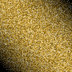 Glitter golden gradient with scattered sparkles