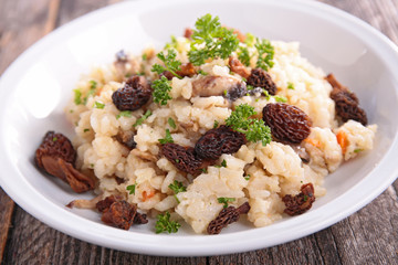 mushroom risotto
