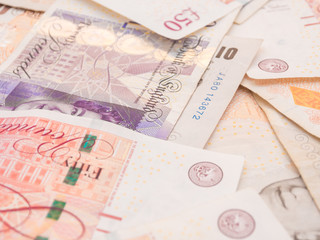 Pounds note money currency background