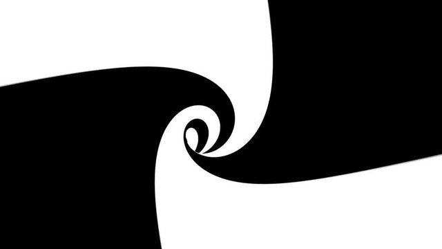 Hypnotic spiral tunnel seamless looping. VJ infinite looped spiral striped video