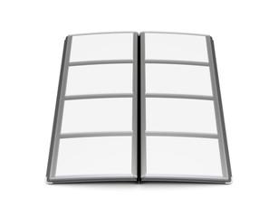 Open business card holder