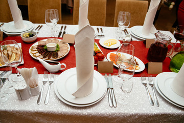 Dinner in restaurant