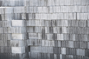 Many gray brick/concrete block texture background. a lot of over