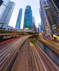 Rolgordijnen Street view of Hong Kong city in China © orpheus26