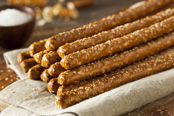 Crunchy Salty Pretzel Rods