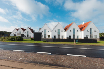 View of the small Danish town