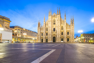Fototapeta na wymiar The Duomo of Milan Cathedral in Milano, Italy