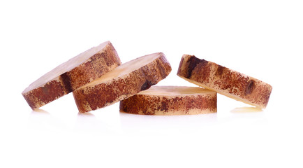 Lotus root on the white background