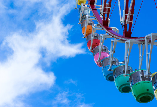 Amusement park image, ferris wheel
