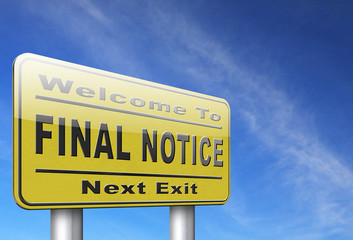 final notice