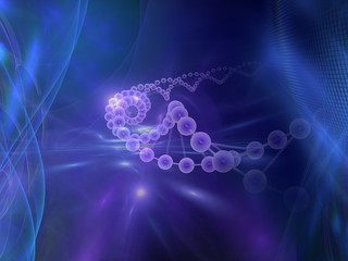 DNA helix - Abstract Futuristic Background