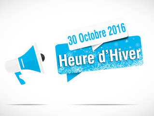 mégaphone : heure d'hiver