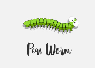 Comic Pea Worm