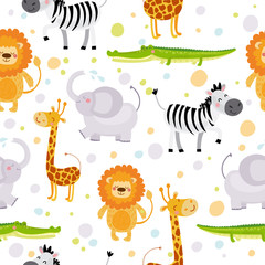 Cute kids animal alphabet