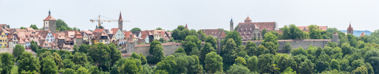 Fototapeta na wymiar Panorama Rothenburg ob der Tauber