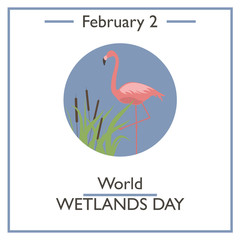 Obraz premium World Wetlands Day. February 2
