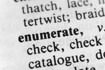 Enumerate