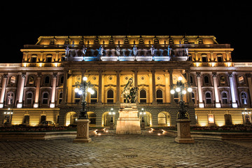 Fototapeta na wymiar Budapest Royal Castle -Courtyard of the Royal Palace in Budapest. Hungary.