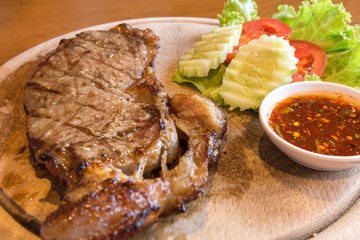 Grilled beef steak