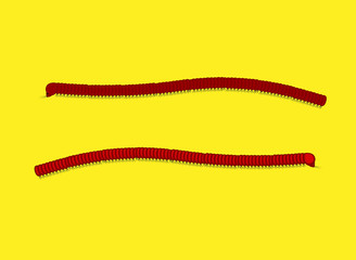 Millipede Worm Vector Illustration