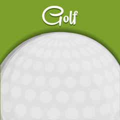 Ball icon. Golf sport and hobby theme. Colorful design. Vector illustration