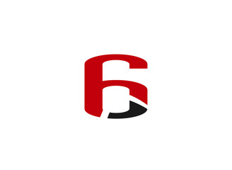 Number six 6 logo icon

