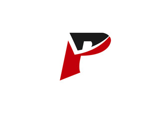 Letter p logo icon design template elements
