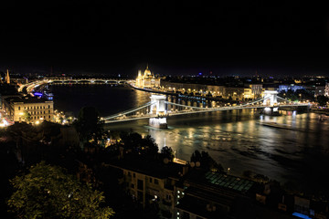 Fototapeta na wymiar a panorama of the city of Budapest, Hungary