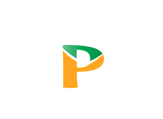 Letter P logo icon design template elements
