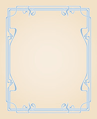 Vector art nouveau card.