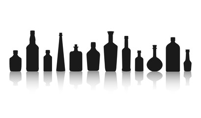 Spirituosen Flaschen Icons