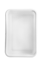 Plastic food container / Plastic food container on white background. - 120814684
