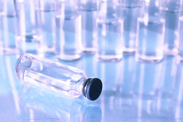 medical ampoules isolated