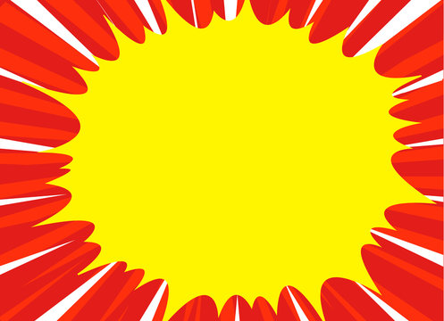 Comic book superhero pop art style white radial lines background. Manga or anime speed frame. Easy to use