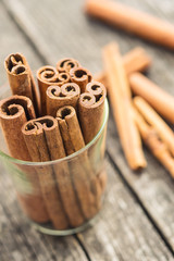 Cinnamon sticks spice.