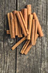 Cinnamon sticks spice.