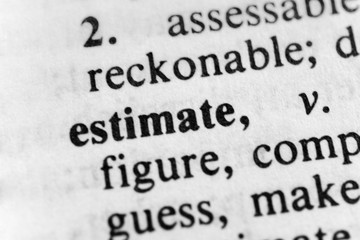 Obraz premium Estimate