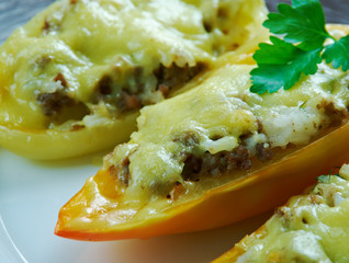 stuffed red bell peppers