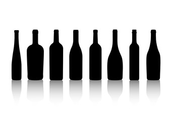 Weinflaschen Icons