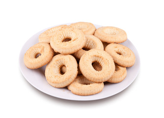 Tea cookies on a plate