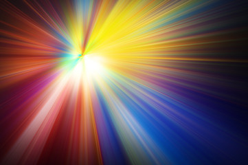 Obraz premium Esplosione di luce colorata