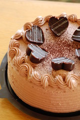 Chocolate cake mousse desert