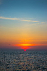 Obraz premium Beautiful evening sunset, Andaman Sea, Thailand, Phuket