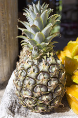Pineapple close up