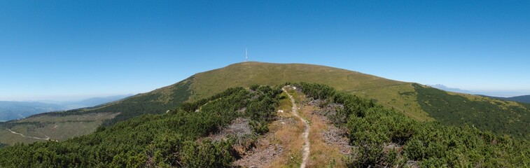 summit of Kralova hola from Kralova skala in Nizke Tatry in Slovakia © rihas