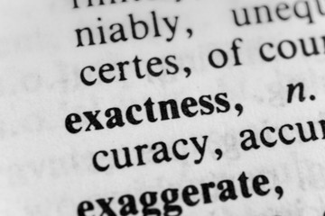 Obraz premium Exactness